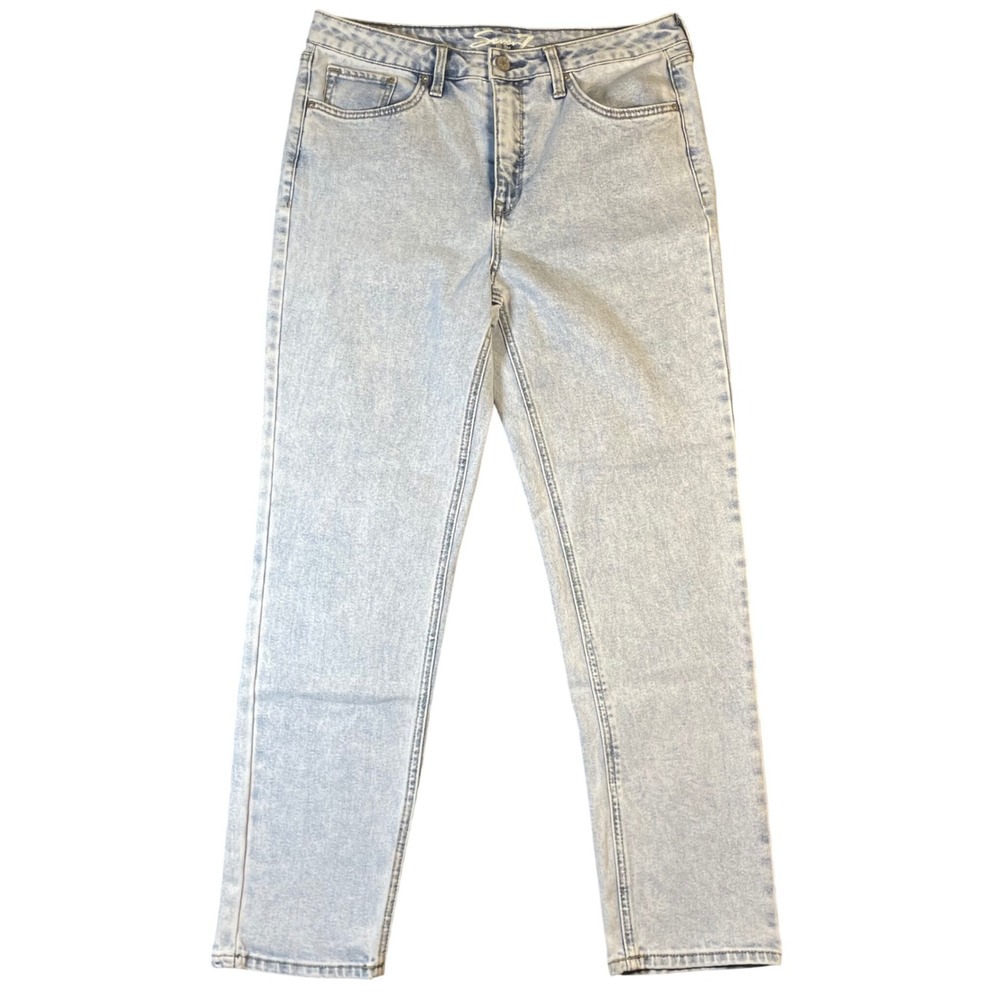 Seven7 Women's Size 10 Jeans - 34x28 Slim Straight Acid Wash Casual Denim